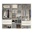 Guarda Roupa Casal 243,90cm 6 Portas Com Espelho 100% Mdf Bug