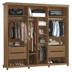 Guarda Roupa Casal 250cm 3 Portas Correr 1 Espelho Doratto F0