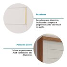 Guarda-roupa Casal 264cm 2 Portas De Correr Com Espelho 100%