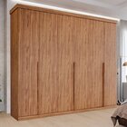Guarda-roupa Casal 267cm 6 Portas 100% Mdf Linhares Espresso