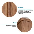 Guarda-roupa Casal 267cm 6 Portas 100% Mdf Linhares Espresso