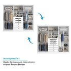 Guarda-roupa Casal 267cm 6 Portas Com Espelho 100% Mdf Linhar