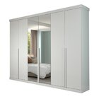 Guarda-roupa Casal 267cm 6 Portas Com Espelho 100% Mdf Linhar