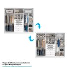 Guarda-roupa Casal 267cm 6 Portas Com Espelho 100% Mdf Linhar