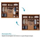 Guarda-roupa Casal 267cm 6 Portas Com Espelho 100% Mdf Linhar