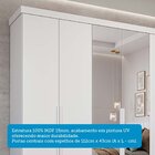 Guarda-roupa Casal 267cm 6 Portas Com Espelho E Pés 100% Mdf