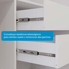 Guarda-roupa Casal 267cm 6 Portas Com Pés 100% Mdf Linhares E