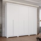 Guarda-roupa Casal 267cm 6 Portas Com Pés 100% Mdf Linhares E