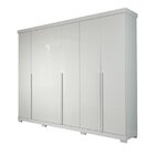 Guarda-roupa Casal 267cm 6 Portas Com Pés 100% Mdf Linhares E