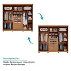 Guarda-roupa Casal 267cm 6 Portas Com Pés 100% Mdf Linhares E