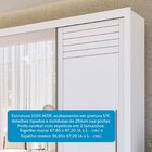 Guarda-roupa Casal 270cm 3 Portas De Correr Com Espelho E Pés