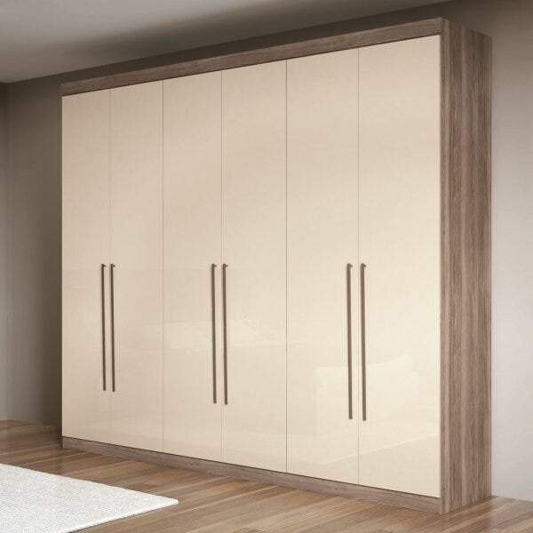 Guarda Roupa Casal 273cm 6 Portas 4 Gavetas Versalhes Santos