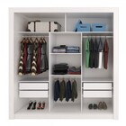 Guarda-roupa Casal 2 Metros 3 Portas De Correr Com Espelho Ce