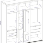 Guarda Roupa Casal 2 Portas 1 Com Espelho 2,07 M Mdf Inovatto