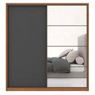 Guarda Roupa Casal 2 Portas 1 Com Espelho 3 Gavetas Belga D02