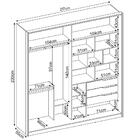 Guarda Roupa Casal 2 Portas 2 Com Espelhos 3 Gavetas Belga D0