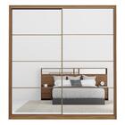 Guarda Roupa Casal 2 Portas 2 Com Espelhos 3 Gavetas Belga D0