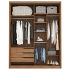 Guarda Roupa Casal 2 Portas 2 Com Espelhos 3 Gavetas Epico D0