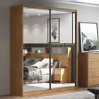 Guarda Roupa Casal 2 Portas 2 Com Espelhos 3 Gavetas Epico D0