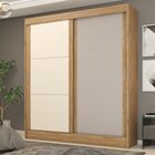 Guarda Roupa Casal 2 Portas 2 Gavetas Andros Nature/off White