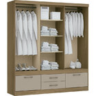 Guarda Roupa Casal 2 Portas 2 Gavetas Arauco- Móveis Castro -