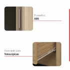 Guarda Roupa Casal 2 Portas 2 Gavetas Malta Carvalho/preto