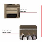 Guarda Roupa Casal 2 Portas 2 Gavetas Malta Carvalho/preto