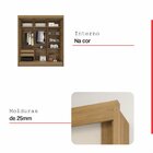 Guarda Roupa Casal 2 Portas 2 Gavetas Malta Nature Off/white