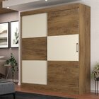 Guarda Roupa Casal 2 Portas 2 Gavetas Pantanal Nature/off Whi