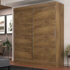 Guarda Roupa Casal 2 Portas 2 Gavetas Pantanal Nature/off Whi