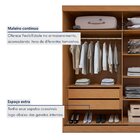 Guarda-roupa Casal 2 Portas 2 Gavetas Zeine