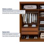 Guarda-roupa Casal 2 Portas 2 Gavetas Zeine Com Espelho