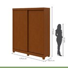 Guarda-roupa Casal 2 Portas 2 Gavetas Zeine Com Pés