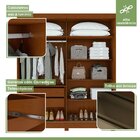 Guarda-roupa Casal 2 Portas 2 Gavetas Zeine Com Pés