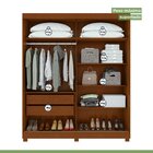 Guarda-roupa Casal 2 Portas 2 Gavetas Zeine Com Pés