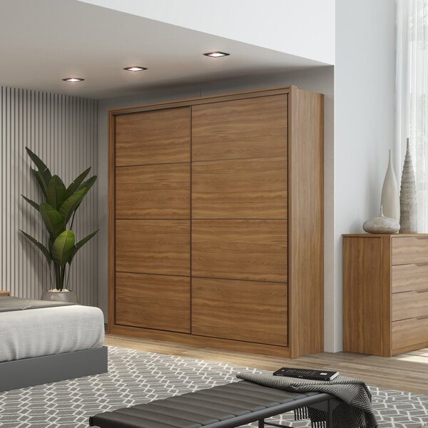 Guarda Roupa Casal 2 Portas 3 Gavetas Belga  Móveis Amendola/