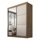 Guarda Roupa Casal 2 Portas 3 Gavetas Com Espelho 100% Mdf Gr