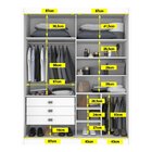 Guarda Roupa Casal 2 Portas 3 Gavetas Com Espelho 100% Mdf Gr