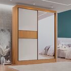 Guarda Roupa Casal 2 Portas 3 Gavetas Com Espelho 100% Mdf Gr