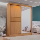 Guarda Roupa Casal 2 Portas 3 Gavetas Com Espelho 100% Mdf Gr