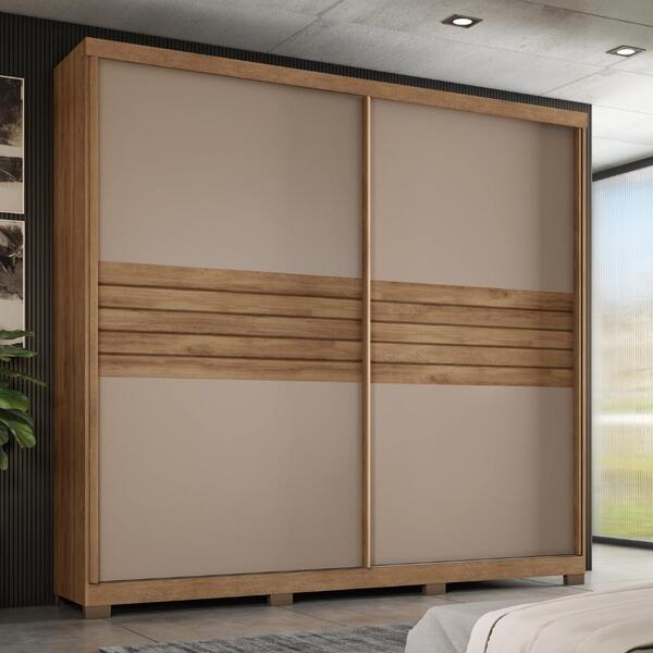 Guarda Roupa Casal 2 Portas 4 Gav Dalim Carraro Freijó Com Av