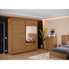 Guarda Roupa Casal 2 Portas 4 Gavetas 100% Mdf Vilage Freijó