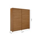 Guarda Roupa Casal 2 Portas 4 Gavetas 100% Mdf Vilage Freijó