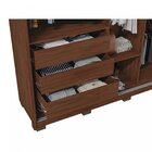 Guarda Roupa Casal 2 Portas 4 Gavetas 180cm Com Espelho Confo