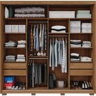 Guarda Roupa Casal 2 Portas 4 Gavetas 240cm Lyne Caemmun Buri