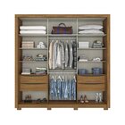 Guarda Roupa Casal 2 Portas 4 Gavetas Aston Henn Nature/off W