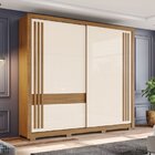 Guarda Roupa Casal 2 Portas 4 Gavetas Aston Henn Nature/off W