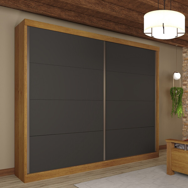 Guarda Roupa Casal 2 Portas 4 Gavetas Flex Porto Tcil