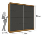 Guarda Roupa Casal 2 Portas 4 Gavetas Flex Porto Tcil