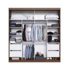 Guarda Roupa Casal 2 Portas 4 Gavetas Mdf Star Mambel